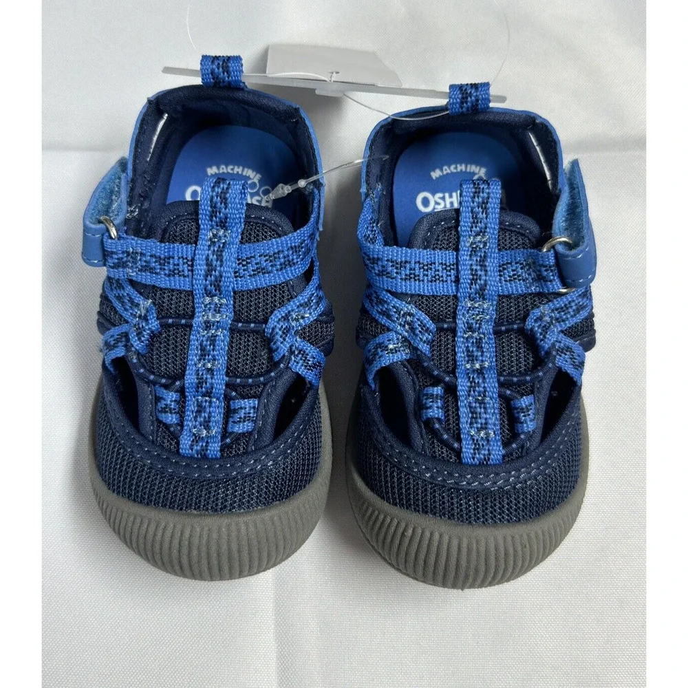 OshKosh Everplay Flexible Outsole Bump Toe Sandal Blue Toddler Size 5 - Picture 2 of 6
